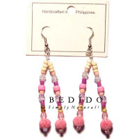 Natural Beads Dangling Earrings