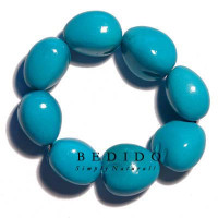 Kukui Nuts Natural Lei Necklace Wood Imitation